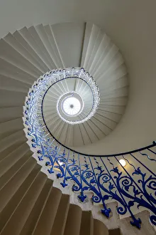 Greenwich Prints: Tulip Staircase at Queen's House, Greenwich, London, England