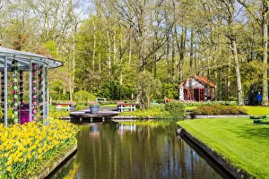 April Prints: Tulips and flowers at Keukenhof gardens, Lisse, Netherlands