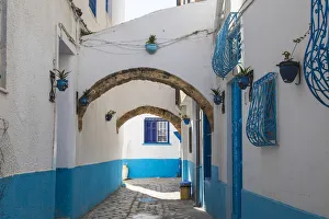 Cobbled Street Prints: Tunisia, Bizerte, Cobbled street in the Medina
