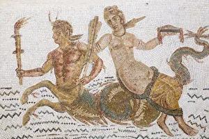Tunisia, El Jem, Mosaics at Archaeology musuem