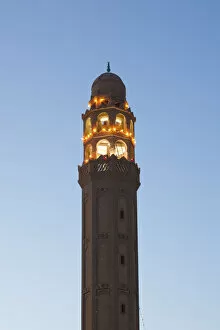 Tunisia, The Jerid Area, Tozeur, Avenue Habib Bourguiba, Mosque el-Ferdous
