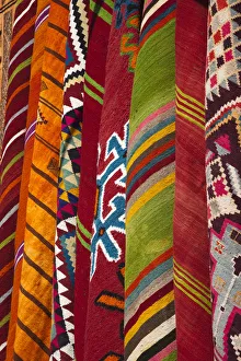 Images Dated 25th November 2010: Tunisia, The Jerid Area, Tozeur, Berber carpets