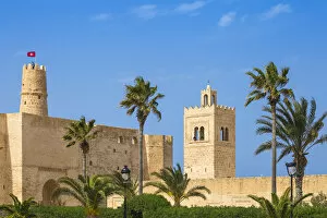 Images Dated 29th August 2019: Tunisia, Monastir, Fort and The Great Mosque
