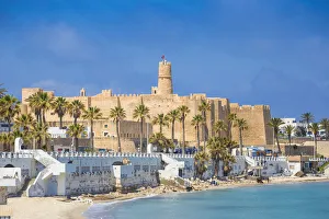 White Sand Prints: Tunisia, Monastir, View of corniche and fort