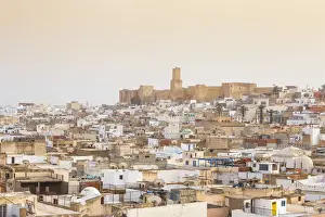 Rooftop Prints: Tunisia, Sousse, View across madina towards archaeological museum