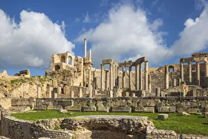Tunisia, Teboursouk, Dougga archaeological site, Roman Amphitheatre