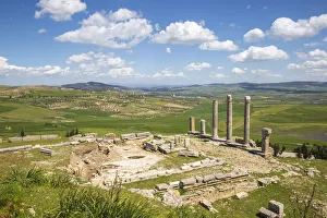 Tunisia, Teboursouk, Dougga archaeological site, Temple of Saturn