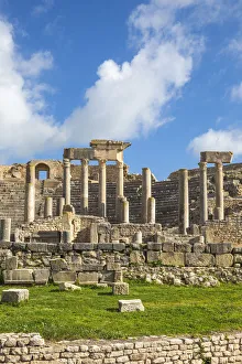 Tunisia, Teboursouk, Dougga archaeological site, Roman Amphitheatre