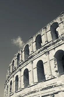 Tunisia, Tunisian Central Coast, El Jem, Roman Colosseum, b. 238 AD
