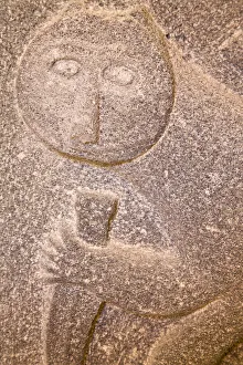 Images Dated 20th August 2008: Turkey, , Anatolia, Mardin, Museum, Basalt - Seljuk, 13th century, Ortostat with line