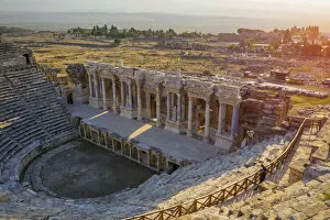 Images Dated 18th December 2018: Turkey, Denizli Province, Pamukkale, Hierapolis Pamukkale Archeological Site (UNESCO