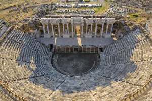 Turkey, Denizli Province, Pamukkale, Hierapolis Pamukkale Archeological Site (UNESCO