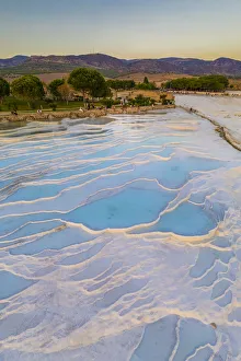 Turkey, Denizli Province, Pamukkale, Hierapolis Pamukkale Archeological Site (UNESCO