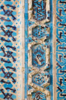 Turkey, Eastern Turkey, Malatya, Old Malatya, Battalgazi, 13th century Ulu Cami, Blue