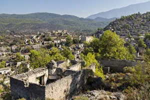 Turkey, Fethiye, Kayakoy (Mugla) Ghost Town, a former greek colony and now an abandoned Turkey, Fethiye, Kayakoy (Mugla) Ghost Town, a former greek colony and now an abandoned