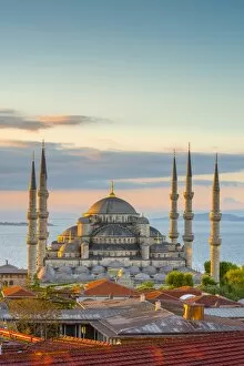 Turkish Gallery: Turkey, Istanbul, Sultanahmet, The Blue Mosque (Sultan Ahmed Mosque or Sultan Ahmet