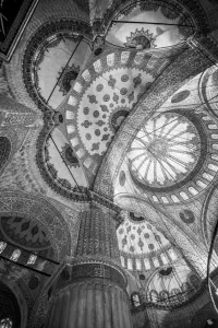 Geometric Prints: Turkey, Istanbul, Sultanahmet, The Blue Mosque (Sultan Ahmed Mosque or Sultan Ahmet