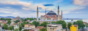 Rooftop Prints: Turkey, Istanbul, Sultanahmet, Hagia Sophia (or Ayasofya), Greek Orthodox basilica