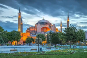 Domes Prints: Turkey, Istanbul, Sultanahmet, Hagia Sophia (or Ayasofya), Greek Orthodox basilica