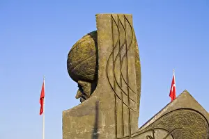 Turkey, Trabzon, Turkish Hungarian Dostluk friendship park, Statue of Suleyman