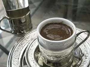 Images Dated 13th May 2010: A Turkish Coffee at The Four Seasons Hotel, Istanbul, Turkey