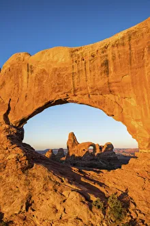 Americana Prints: Turret Arch Framed by North Window, Arches National Park, Utah, USA