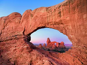 South Western Prints: Turret Arch through North Window, Arches National Park, Utah, USA