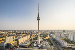 Images Dated 27th July 2021: TV Tower (Berliner Fernsehturm) Berlin, Germany