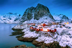 Twilight in Hamnoy, Lofoten Islands, Norway