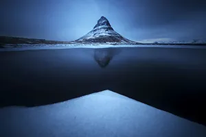 Rugged Peak Prints: Twilight at the Kirkjufell mountain in winter, Snaefellsnes Peninsula, Iceland