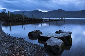 September Prints: Twilight on the shores of Derwent Water near Ashness Jetty
