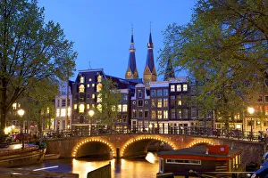 Amsterdam Gallery: Twin Spires of Posthoornkerk, Amsterdam, Netherlands