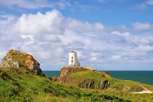 Anglesey Prints: Twr Mawr lighthouse on Llanddwyn Island in Anglesey, Wales