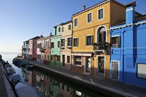 Channels Prints: The typical Burano houses are mainly squared-shaped and are divided into two or three