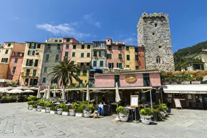 Gulf Of Poets Prints: The typical colorful houses and restaurants of the picturesque village of Portovenere