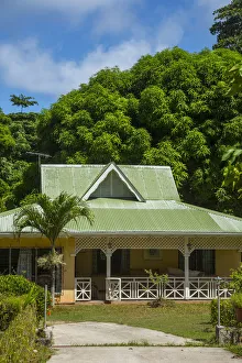 Typical Creole house, La Digue, Seychelles
