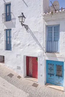 Iberian Prints: The typical Facade of a building in the Moorish-Mudejar district of Frigiliana