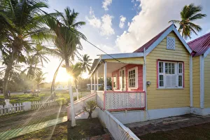West Indies Prints: Typical house of Batsheba village, Batsheba, Barbados Island, Lesser Antilles