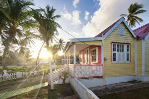 Lesser Antilles Collection: Typical house of Batsheba village, Batsheba, Barbados Island, Lesser Antilles
