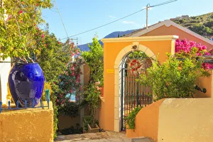 Ioanian Prints: Typical house in the greek village Assos, Kefalonia, Greek Islands, Greece