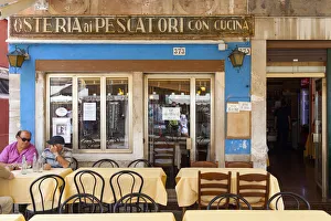 Machinery Prints: Typical restaurant on the island of Burano, Venice, Italy