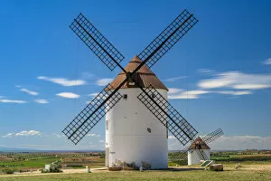 Images Dated 23rd June 2022: Typical windmill, Mota del Cuervo, Castilla-La Mancha, Spain