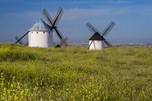 Typical windmills, Campo de Criptana, Castilla-La Mancha, Spain