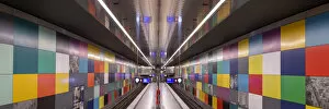 U-Bahn Metro Station, Munich, Bavaria, Germany