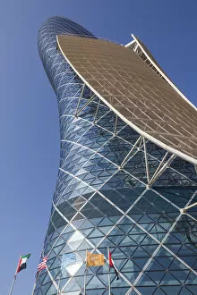 Abu Dhabi Emirate Gallery: UAE, Abu Dhabi, Al Safarat Embassy Area, Capital Gate Tower