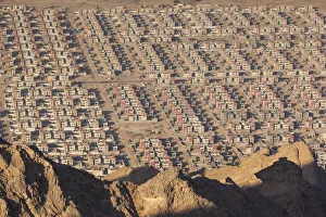 Abu Dhabi Emirate Gallery: UAE, Al Ain, Jabel Hafeet, Al Ains mountain, 1240 meters high, elevated view