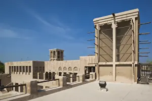 UAE, Dubai, Bur Dubai, Al Fahidi Historic District, traditional Arabic Barjeels