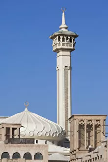 UAE, Dubai, Bur Dubai, mosque at The Rulers Court