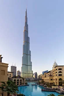 Images Dated 6th February 2019: UAE, Dubai, Burj Khalifa from Dubai Mall Gardens