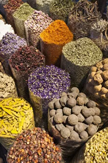 Arabian Gulf Collection: UAE, Dubai, Deira, Spice Souk, Arabic spices